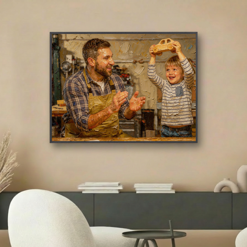 Custom 3D Texture Oil Painting (Contact for Shipping Cost)